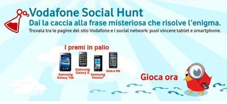 vodafone social hunt Vodafone Social Hunt: gioca e vinci 5 Nokia Lumia 800