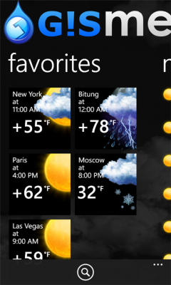 Gismeteo per Windows Phone