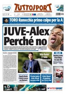 Ecco a voi le prime pag del Corriere dello Sport, Tuttosport, Gazzetta ecc…