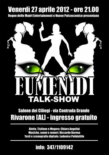 “Eumenidi talk-show” in teatro – 27 aprile – Rivarone [AL]