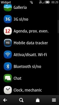 Widget Mobile Data Tracker