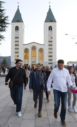 Roberto Mancini, CT del Manchester City, in pellegrinaggio a Medjugorje