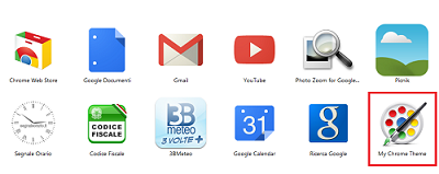 tema google chrome Creare un tema personalizzato per Google Chrome