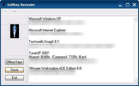 softkey revealer 6 SoftKey Revealer 2.6.0, trovare i seriali dei programmi installati