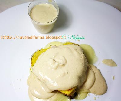 Cuori di frittata formaggiosi con fonduta di grana e tartufo bianco