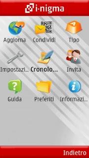 Facendo uso dell'applicazione i-nigma sarete in grado di leggere i QR Code