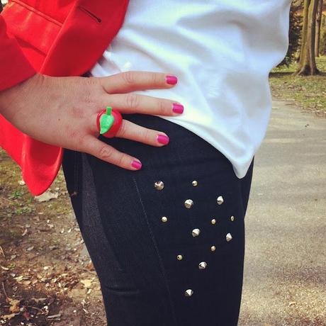 Dimitris Zoz Studded jeans