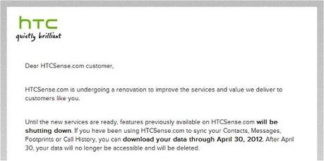 HTCSense.com chiude e cancella i dati : Nuova piattaforma in arrivo per smartphone serie One