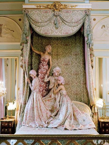 Kate Moss at the Ritz Paris  (Vogue US 2012)