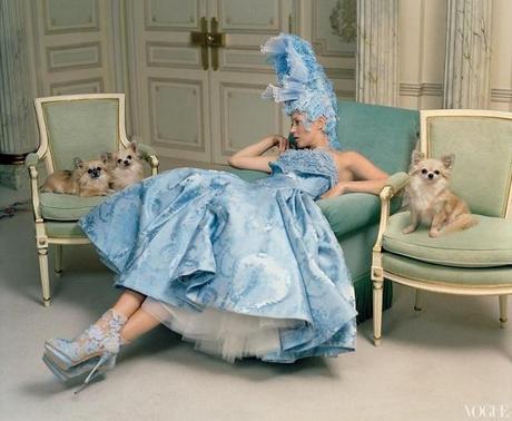Kate Moss at the Ritz Paris  (Vogue US 2012)