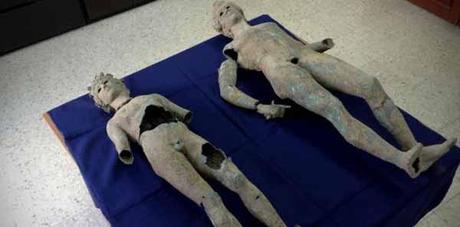 Recuperate due statue di bronzo romane in Spagna