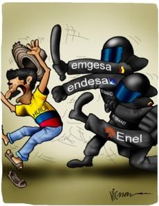 Proteste contro ENEL in Colombia