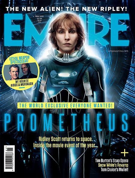 Empire Magazine dedica la prima pagina a Noomi Rapace e Prometheus