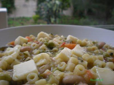 Minestrone Cremoso al Pesto di Basilico