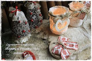 Natale shabby chic e atmosfere