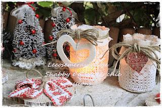 Natale shabby chic e atmosfere