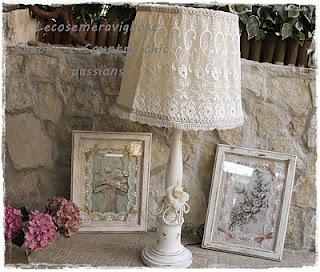 Lampade,quadri romantici Shabby chic