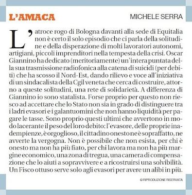 L'amaca di Serra, 29 marzo 2012