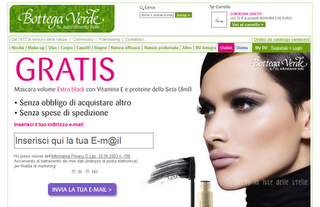 Promotions: Bottega Verde - Mascara Volume Extra Black in regalo