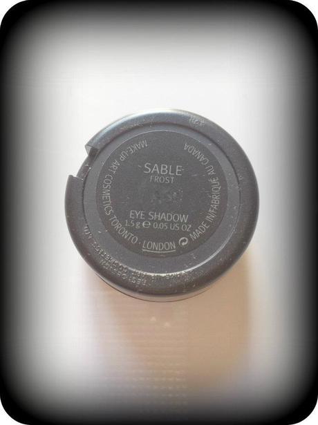 MAC : Eyeshadows Sable Review