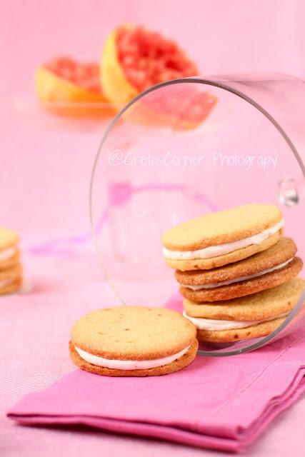 Sandwich Cookies al pompelmo rosa...