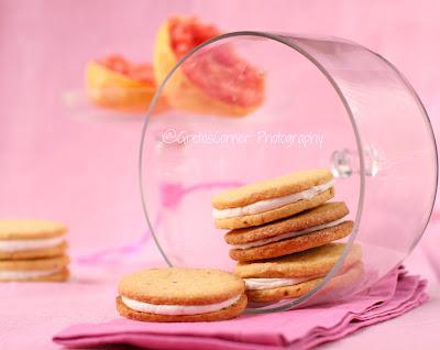 Sandwich Cookies al pompelmo rosa...