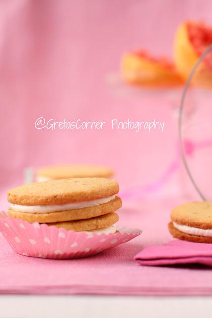 Sandwich Cookies al pompelmo rosa...