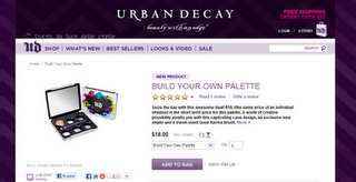 Preview - Urban Decay: Build your own palette (palette personalizzabile)