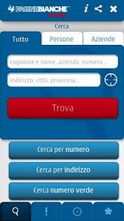 Trovare i numeri di telefono e gl'indirizzi con PagineBianche