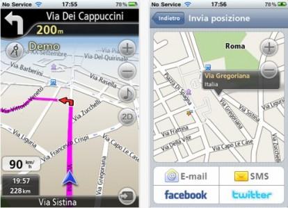 Navfree GPS Live Italy iPhone pic0 414x299 NavFree, Navigatore GPS Gratis Offline per Android, iPhone e iPad