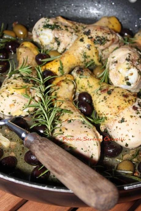 COSCE DI POLLO ALLE OLIVE E BIRRA di Dolcipensieri