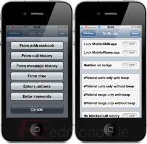 TweakCydia: SMSNinja l’app per bloccare SMS e chiamate indesiderate