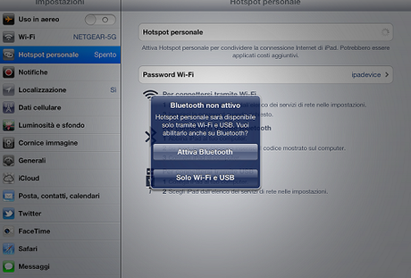 GUIDA : Come attivare HOTSPOT sul nuovo iPad