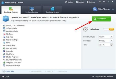 wise registry cleaner free 0 Wise Registry Cleaner,ottimo per scansione e riparazione del registro di sistema