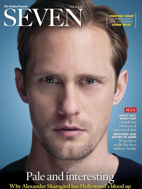 Alexander Skarsgård sulla cover di The Sunday Telegraph!