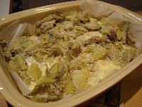 PASTICCIO DI CARCIOFI, PATATE E SCAMORZA