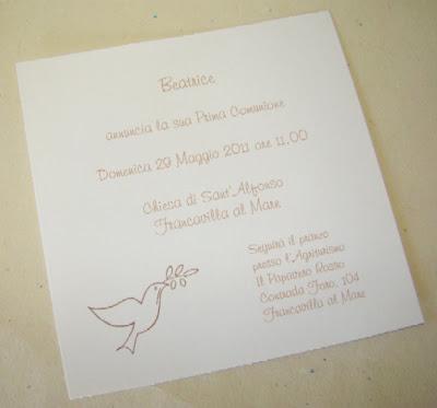 INVITI CON SEGNI SACRI....