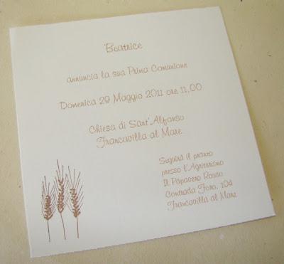 INVITI CON SEGNI SACRI....