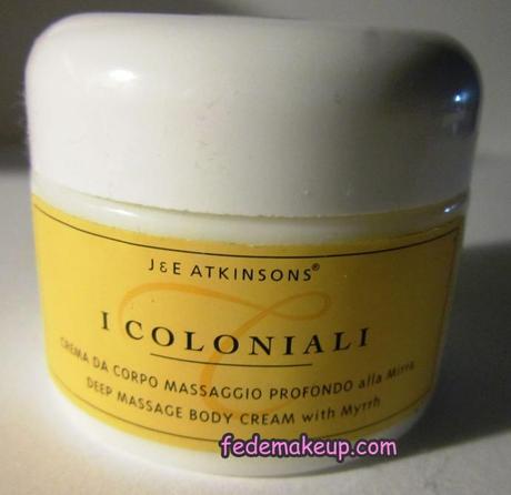 Review I Coloniali Crema da Corpo Massaggio Profondo alla Mirra