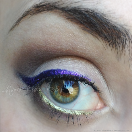 4# Make up look: Simply Gold & Violet