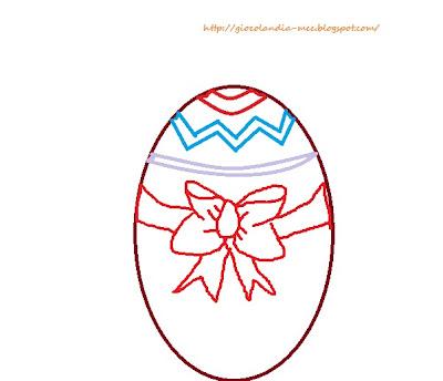 Mamma mi aiuti a disegnare?L'uovo di Pasqua in 7 step!