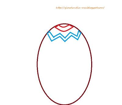 Mamma mi aiuti a disegnare?L'uovo di Pasqua in 7 step!