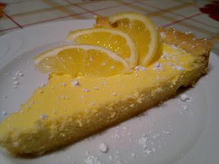 Crostata con crema di ricotta al limone