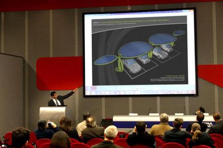 Tecnologia fotovoltaica ricarica auto elettriche ExpoEdilizia Lotus Giancarlo Zema